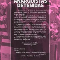 Denuncian un nuevo operativo antiterrorista contra el anarquismo en el barrio de Tetuán (Madrid)